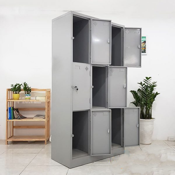 Tủ locker hàn liền 9 ngăn